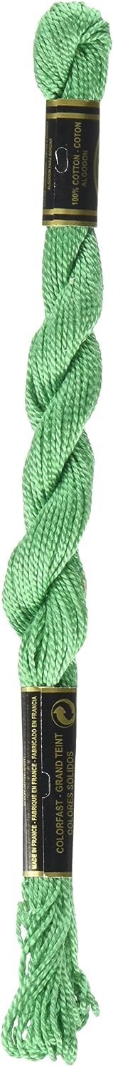 DMC 115 5-912 Pearl Cotton Thread, Light Emerald Green, Size 5