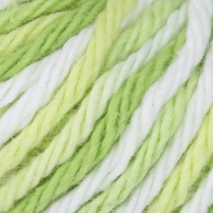 Lily Sugar 'N Cream The Original Ombre Yarn, 2oz, Gauge 4 Medium, 100% Cotton, Key Lime Pie - Machine Wash & Dry