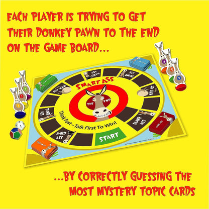 University Games, Smart Ass, The Ultimate Party Game, for Families and Adults Ages 12+, 2 to 6 Players