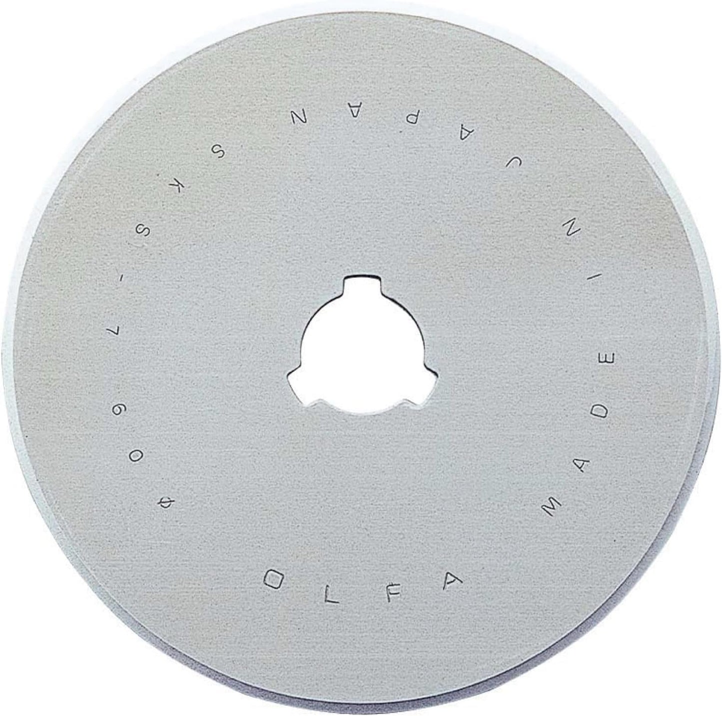 OLFA 60mm Rotary Cutter Replacement Blade, 1 Blade (RB60-1) - Tungsten Steel Circular Rotary Fabric Cutter Blade for Crafts, Sewing, Quilting, Fits Most 60mm Rotary Cutters