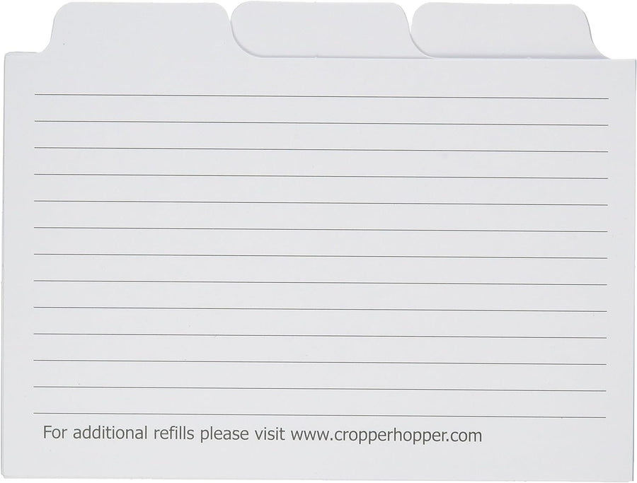 Advantus Cropper Hopper Photo Case Refill Cards 12/Pkg, 4"X6",White