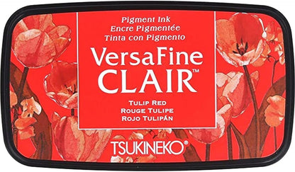 Tsukineko, VersaFine Clair, Full Size Ink Pad, Tulip Red