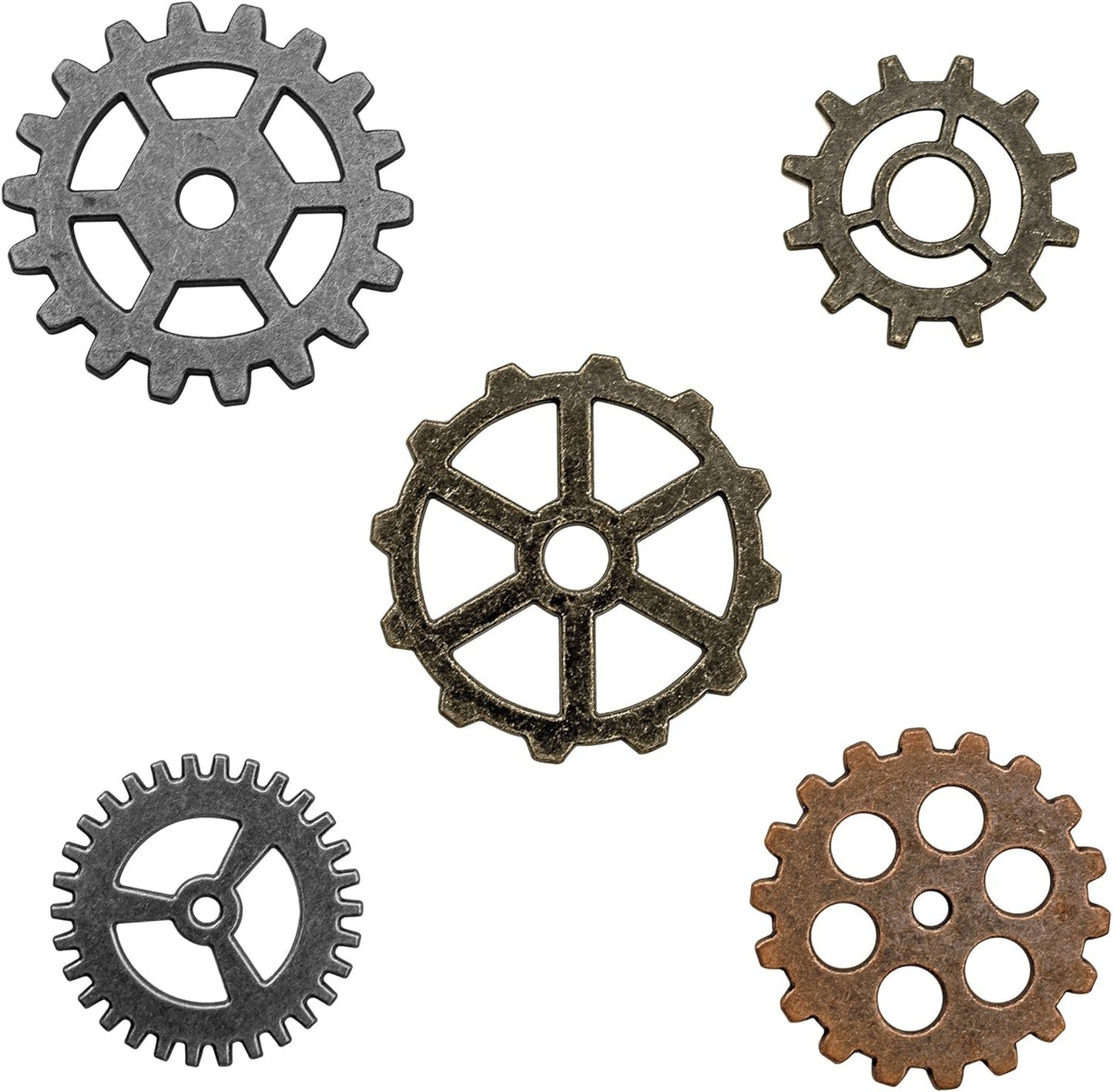 Tim Holtz Idea-Ology Gadget Gears Embellishments 5/Pack