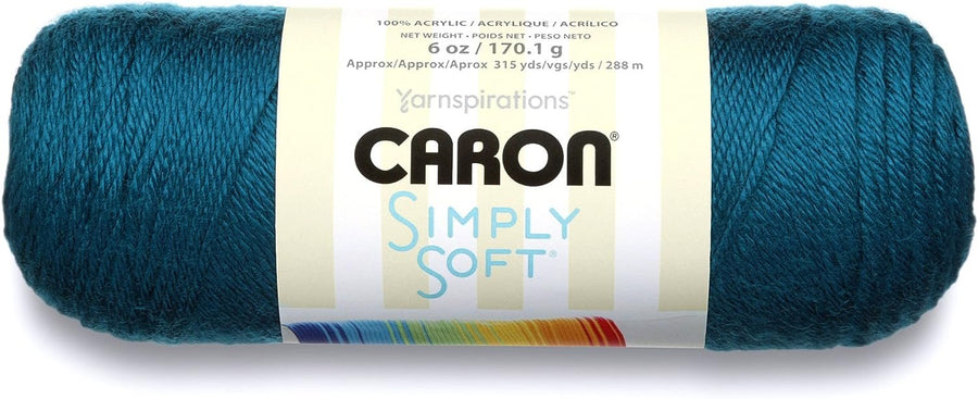 Caron Simply Soft Collection Yarn, 6oz, Gauge 4 Medium Worsted, 100% Acrylic - Autumn Maize - Machine Wash & Dry