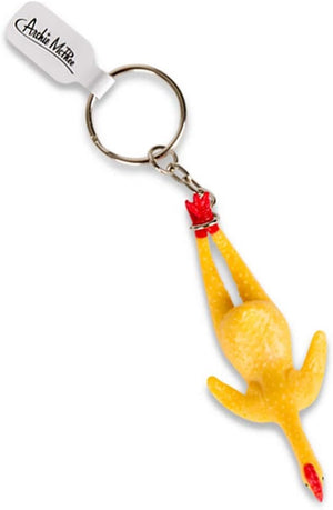 Mcphee Accoutrements Rubber Chicken Keychain