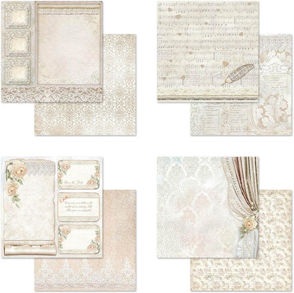 Stamperia Intl Scrapbooking Paper, Multi-Colored 10 Pack