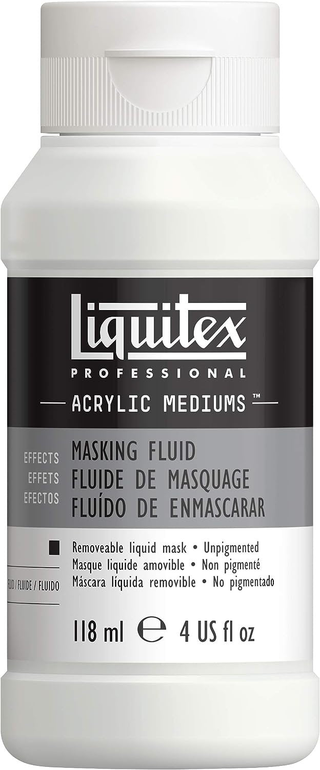 LIQUITEX Acrylic Masking Fluid Medium 118ML, Transparent