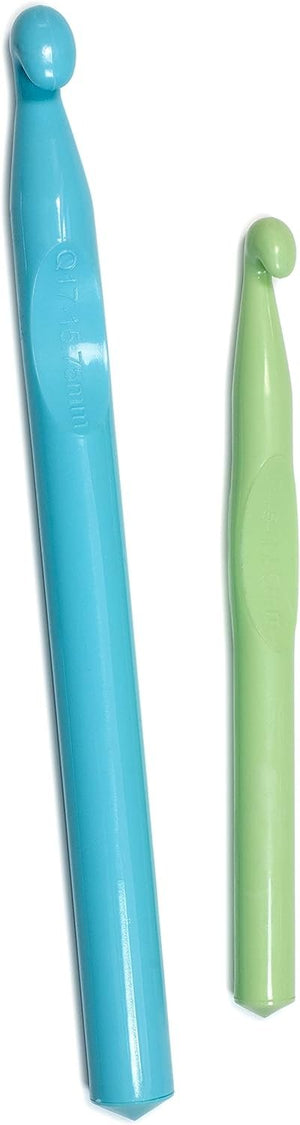 Wrights Boye Products Boye 74492 Jumbo Plastic Crochet Hook Set, Sizes P16 & Q