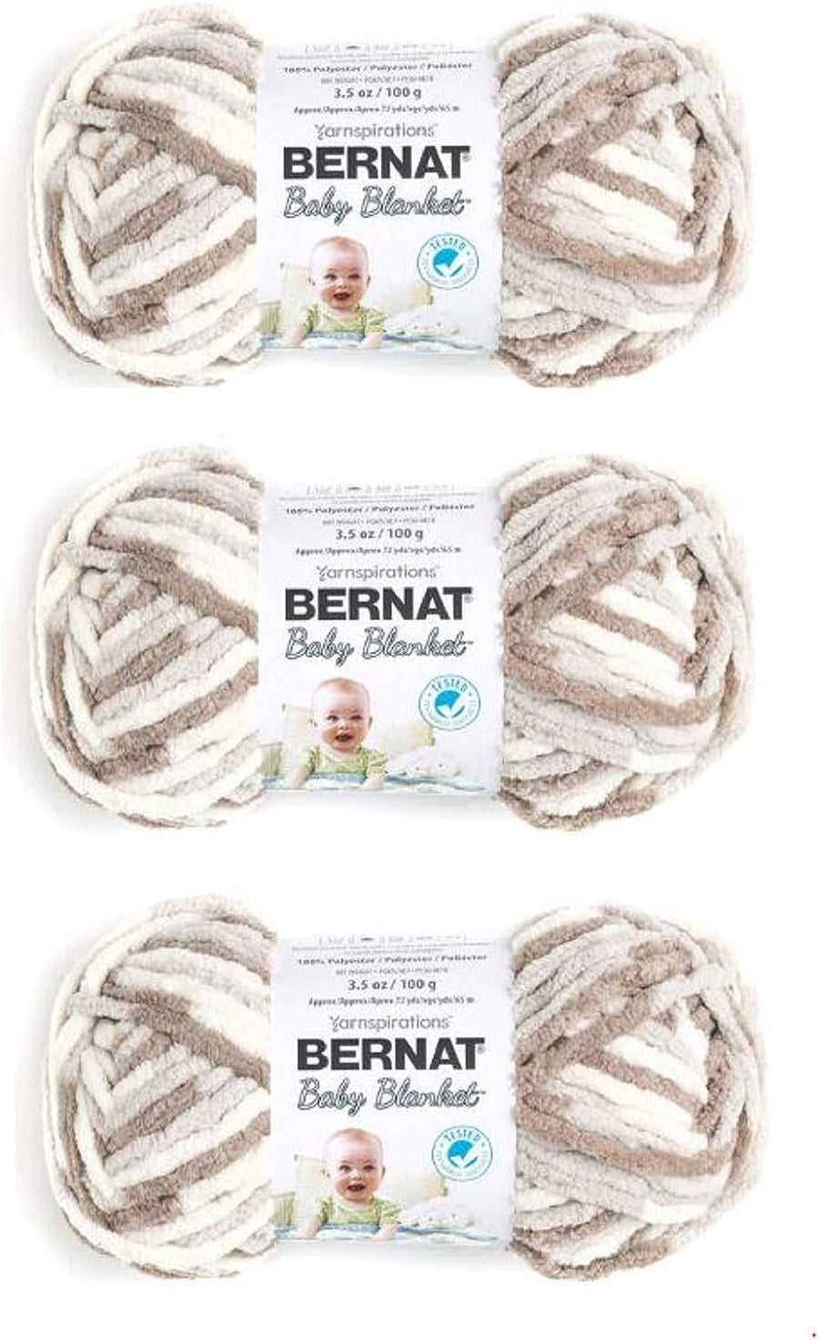 Bernat Bulk Buy Baby Blanket Yarn (3-Pack)