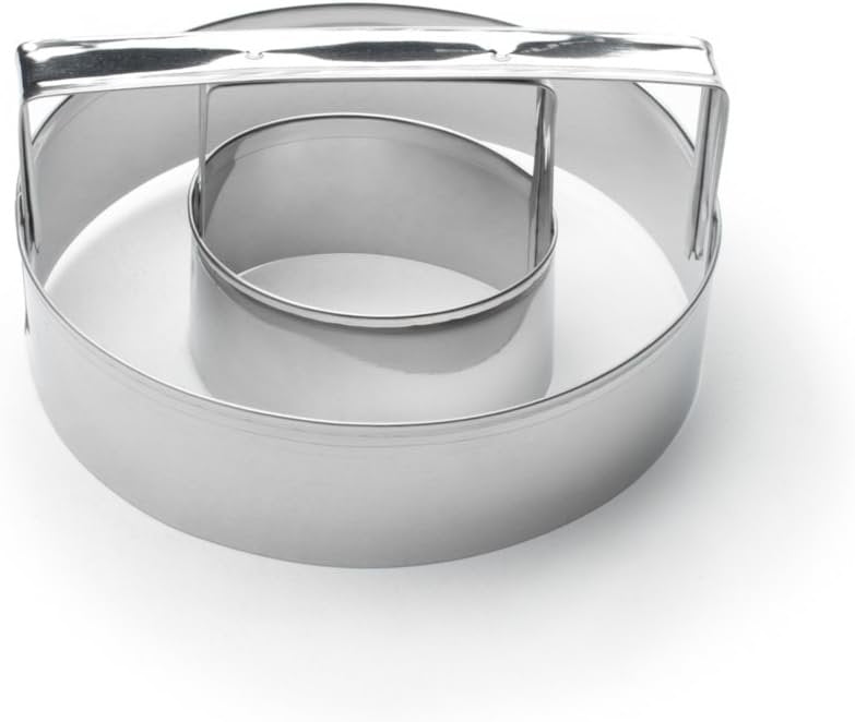 Fox Run Donut Cutter, Tin-Plated Steel, 4-Inch