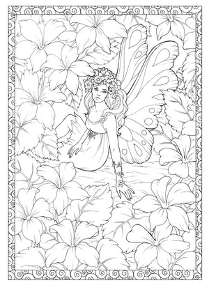 Adult Coloring Enchanted Fairies Coloring Book (Adult Coloring Books: Fantasy)