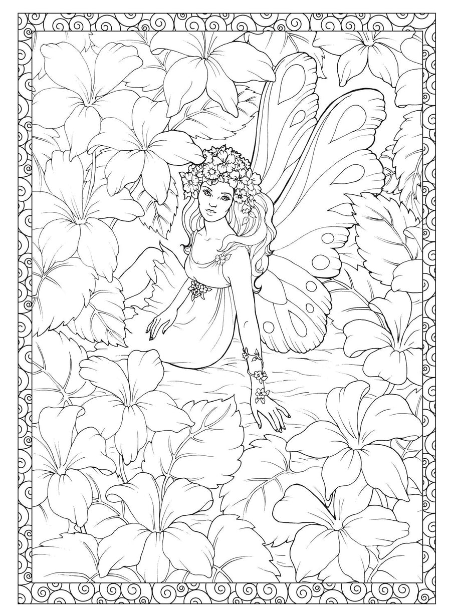 Adult Coloring Enchanted Fairies Coloring Book (Adult Coloring Books: Fantasy)