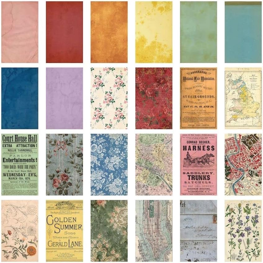 Bundle -Tim Holtz Ideaology - Backdrops Volume 4 and 5-2023 spring release Advantus th94308 & th94309