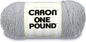 Caron One Pound Solids Yarn, 16oz, Gauge 4 Medium, 100% Acrylic - Grey Mix- For Crochet, Knitting & Crafting ( 1 Piece )