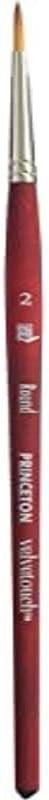 Princeton Velvetouch, Series 3950, Paint Brush for Acrylic, Oil and Watercolor, Round, 2