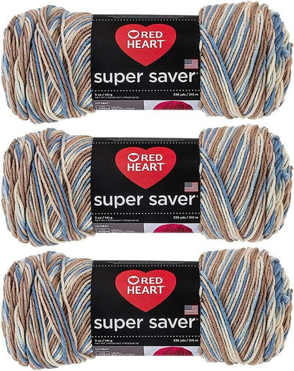 Red Heart Super Saver Yarn (3-Pack) Mirage E300-301