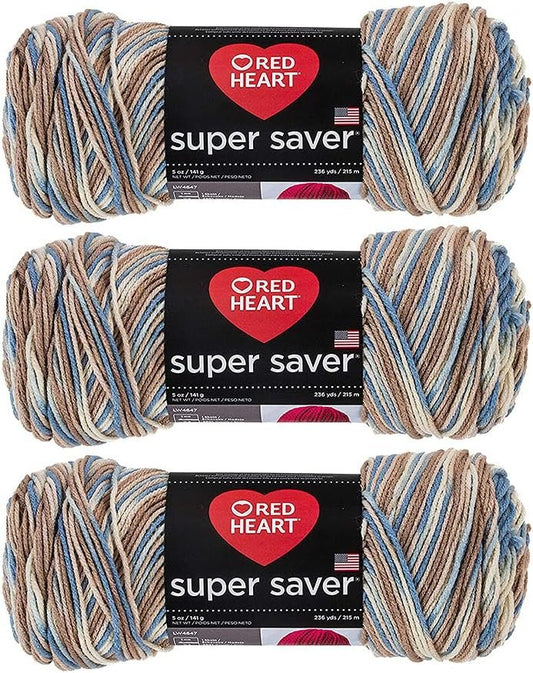 Red Heart Super Saver Yarn (3-Pack) Mirage E300-301
