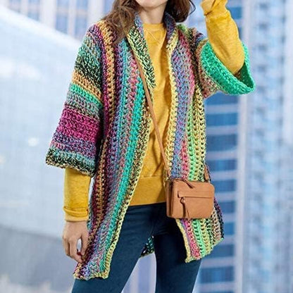 Red Heart Roll with It Melange Show Time Yarn - 3 Pack of 150g/5.3oz - Acrylic - 4 Medium (Worsted) - 389 Yards - Knitting/Crochet