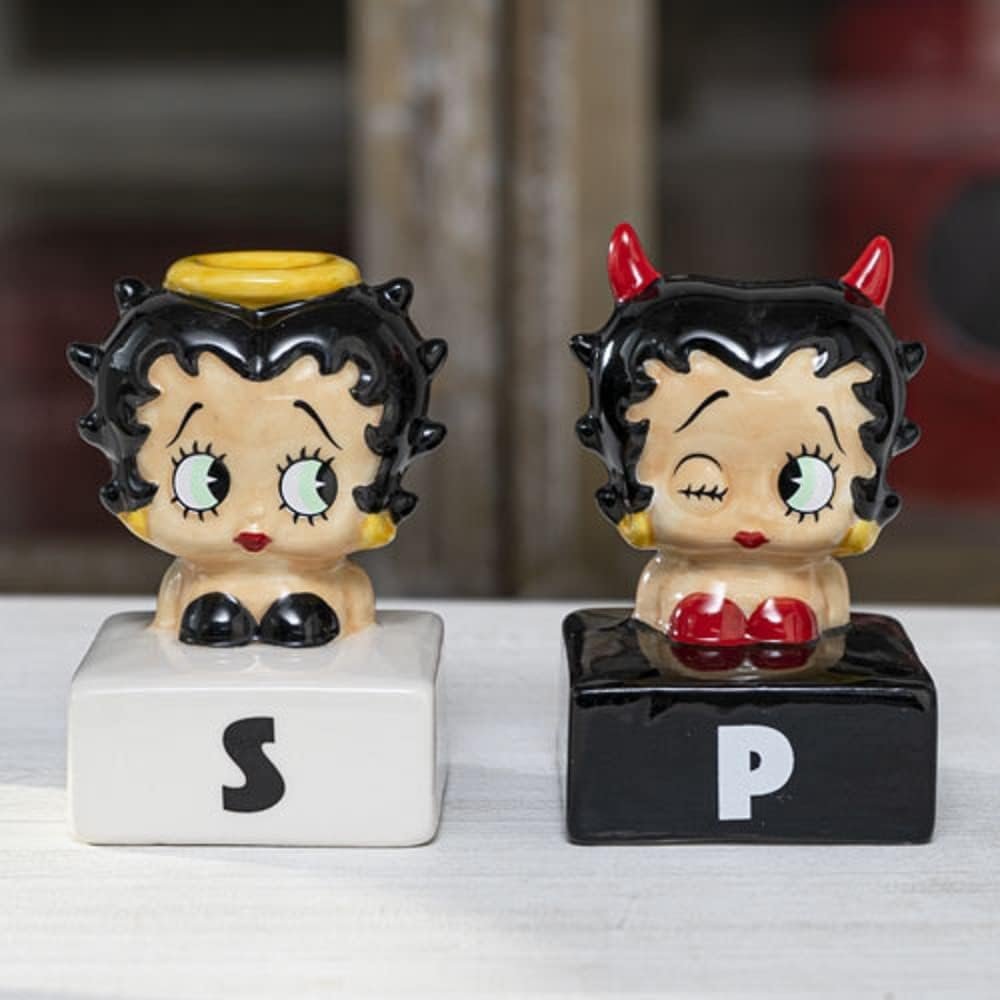 Pacific Giftware Betty Boop Angel & Devil Salt and Pepper Shakers Set of 2