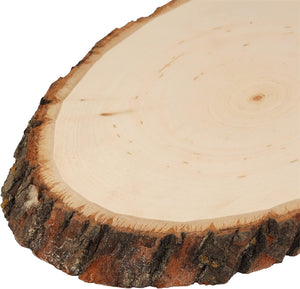 Walnut Hollow Basswood Round Small with Live Edge Wood - for Wood Burning, Home Décor, and Rustic Weddings