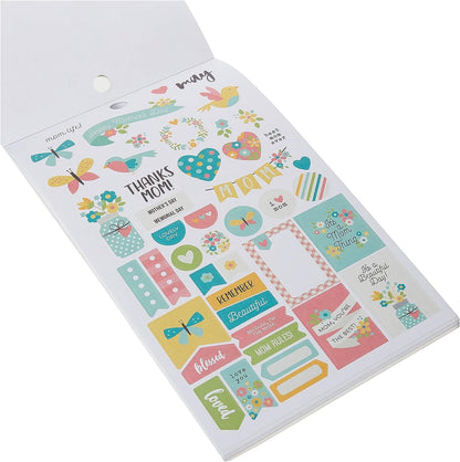 Carpe Diem Planner Essentials Seasons Mini Sticker Tablet, 12 Count (Pack of 1)
