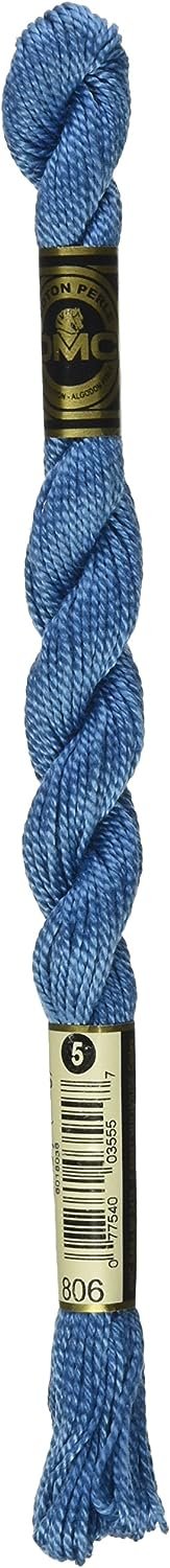 DMC 115 5-806 Pearl Cotton Thread, Dark Peacock Blue, Size 5