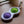 Load image into Gallery viewer, Fat Brain Toys Simpl Dimpl - Simple Dimple - Purple/Lime - Popping Fidget Keychain
