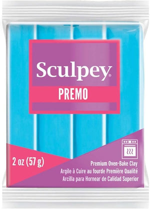 Sculpey Premo Polymer Oven-Bake Clay, Fuchsia, Non Toxic, 2 oz. bar, Great for jewelry making, holiday, DIY, mixed media and home décor projects. Premium clay Great for clayers and artists.