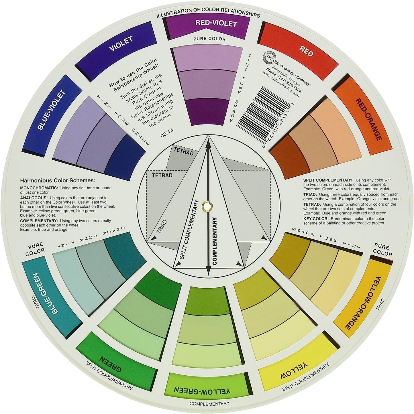 Cox Color Wheel-9.25-inch, 2.1 x 27.4 x 32.480000000000004 cm, Multicolor