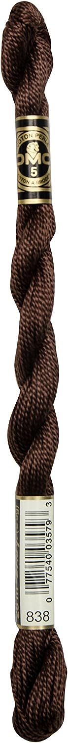 DMC Pearl Cotton Skeins Size 5-27.3 Yds: Very Dark Beige Brown
