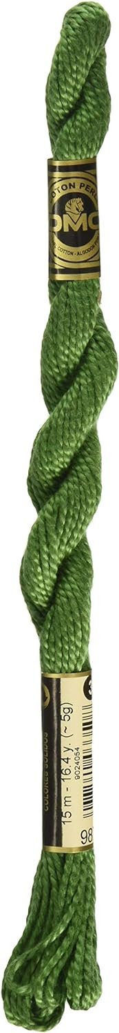 DMC 115 3-987 Pearl Cotton Thread, Dark Forest Green, Size 3