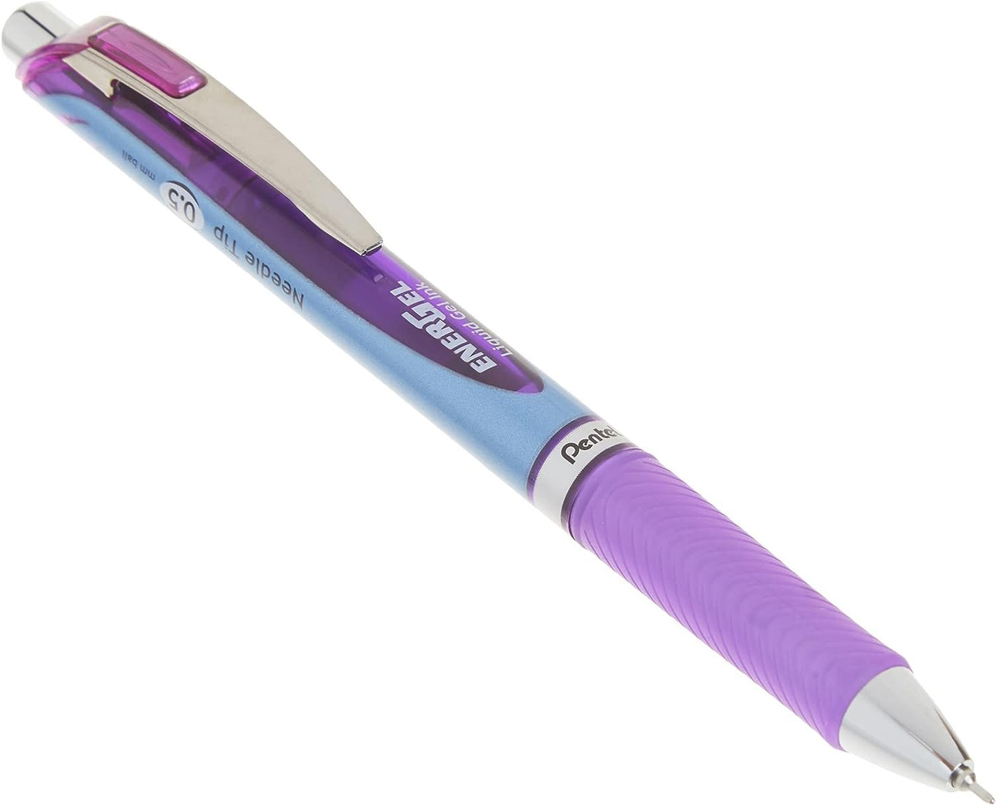 Pentel Gel Ink Pen, EnerGel RTX Retractable Gel Pen, 0.5mm, Needle Tip, Black Ink, 2 Pack (BLN75BP2A)