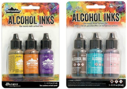 Tim Holtz Adirondack Alcohol Ink Bundle | Summit View and Retro Cafe Ink Set