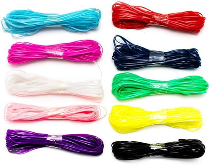 Cousin DIY Fun Packs 80 Yard Multi-Craft Lace Lanyard String, 10 Colors, One Size