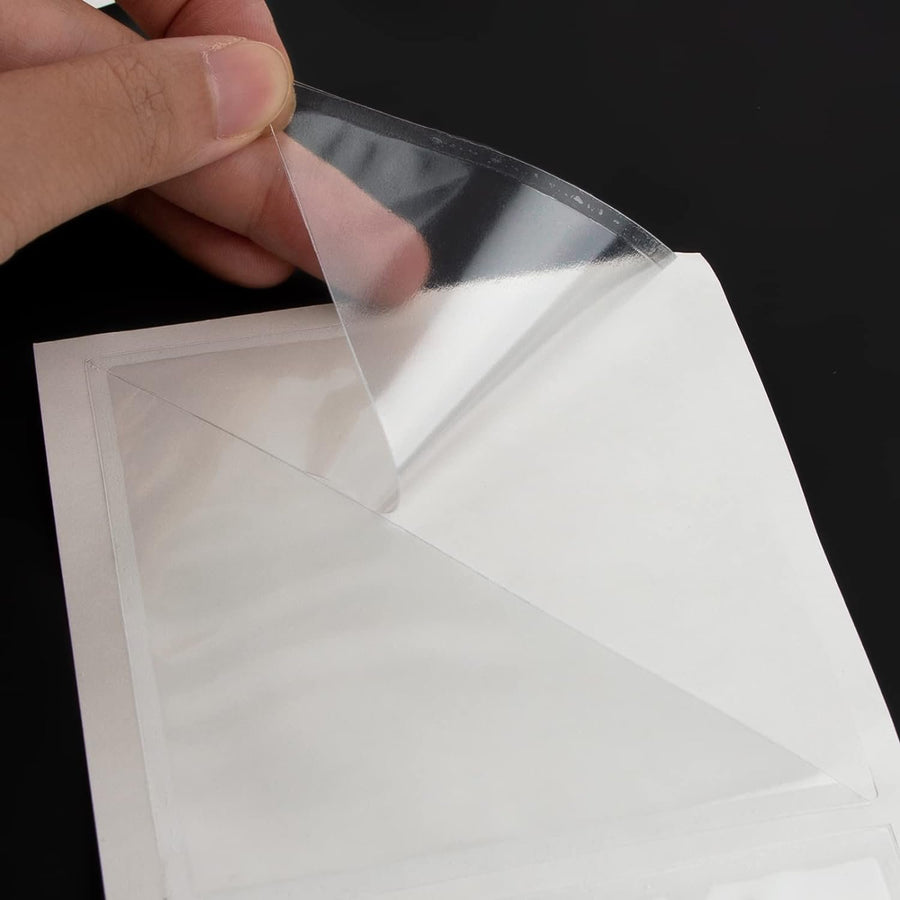 (1) - Lineco Self-Adhesive Polypropylene Mounting Corners - 3" Clear (100/Pkg.)