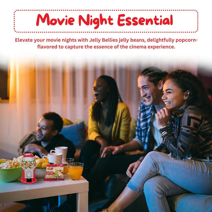Jelly Belly Buttered Popcorn Jelly Beans (3pack 1.9oz) Mini Gumball Machine for Jelly Belly Dispenser(5"x3.5"x3.5") - Mini Candy Machine for Desk or Countertop