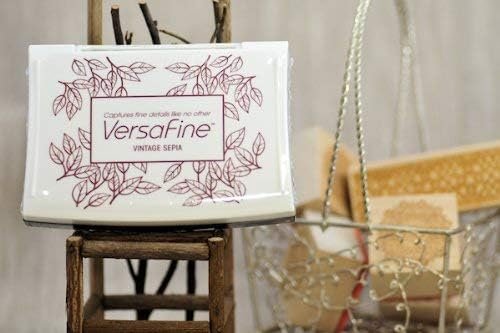 Tsukineko Full-Size VersaFine Instant Dry Pigment Ink, Vintage Sepia