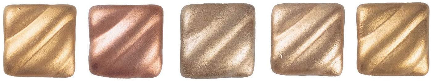 Amaco Rub 'N Buff Wax Metallic Finish, 5 Color Gold Assortment (Antique Gold, Autumn Gold, European Gold, Gold Leaf, Grecian Gold)