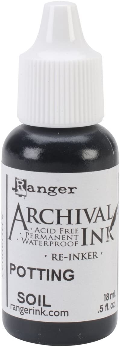 Ranger Wendy Vecchi Designer Series Archival Re-Inkers, 0.5-Ounce, Potting Soil