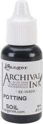 Ranger Wendy Vecchi Designer Series Archival Re-Inkers, 0.5-Ounce, Potting Soil