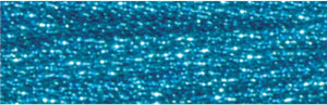 DMC 317W-E3843 Light Effects Polyster Embroidery Floss, 8.7-Yard, Light Blue Sapphire