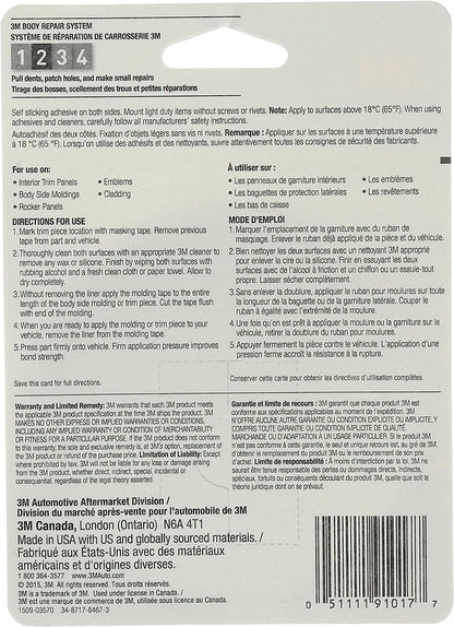 3M Super Strength Molding Tape, 03615, 7/8 in x 5 ft