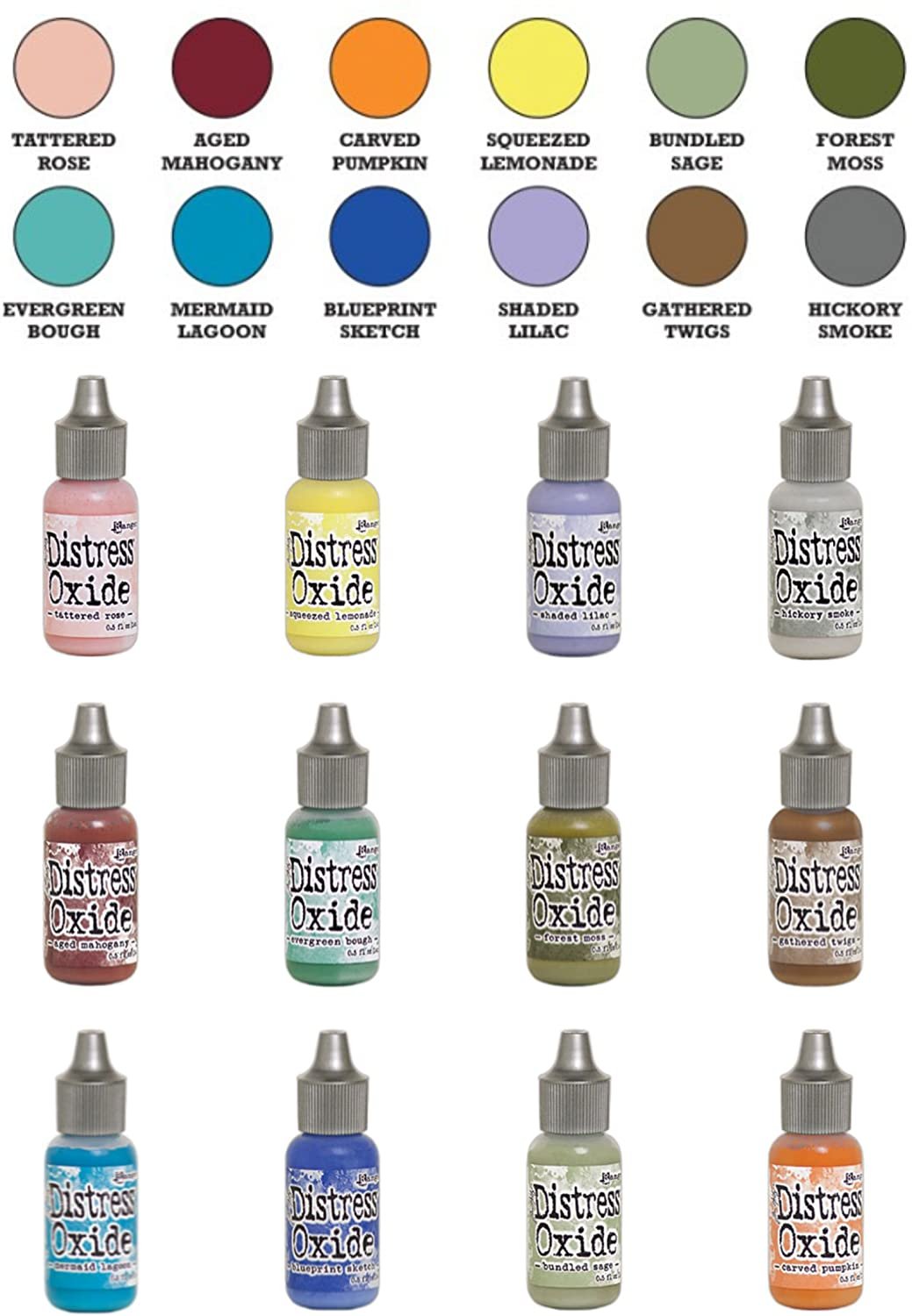 Ranger Tim Holtz Distress Oxide Reinker Set Of 12 - Winter 2018