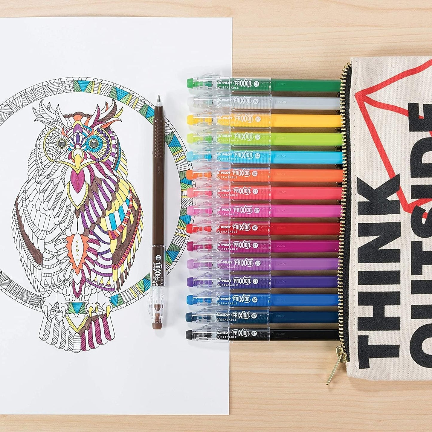 PILOT FriXion ColorSticks Erasable Gel Ink Stick Pens, Fine Point, Black Ink, Ideal For Teachers