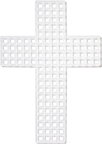 Cousin DIY #7 Size Plastic Stitching Canvas, Cross, 10/Pkg