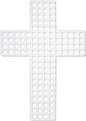 Cousin DIY #7 Size Plastic Stitching Canvas, Cross, 10/Pkg