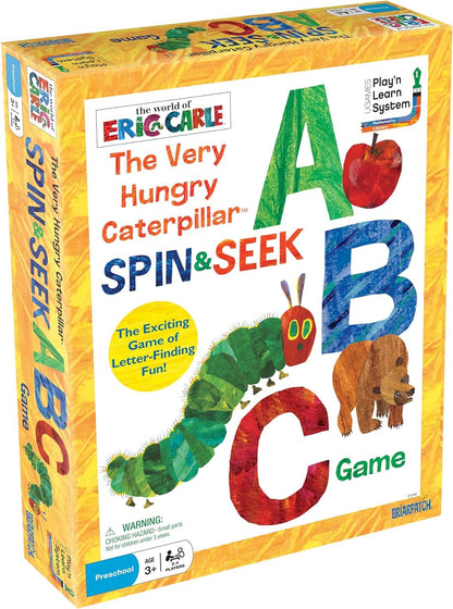 Briarpatch | The Very Hungry Caterpillar Spin & Seek ABC Game, Ages 3+