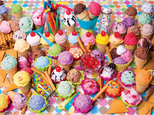 Kodak Premium Puzzles Variety of Colorful Ice Cream Jigsaw Puzzle