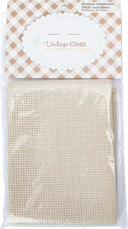 Riley Blake Designs Vintage Cloth 10CT, 17"X17" Farmhouse