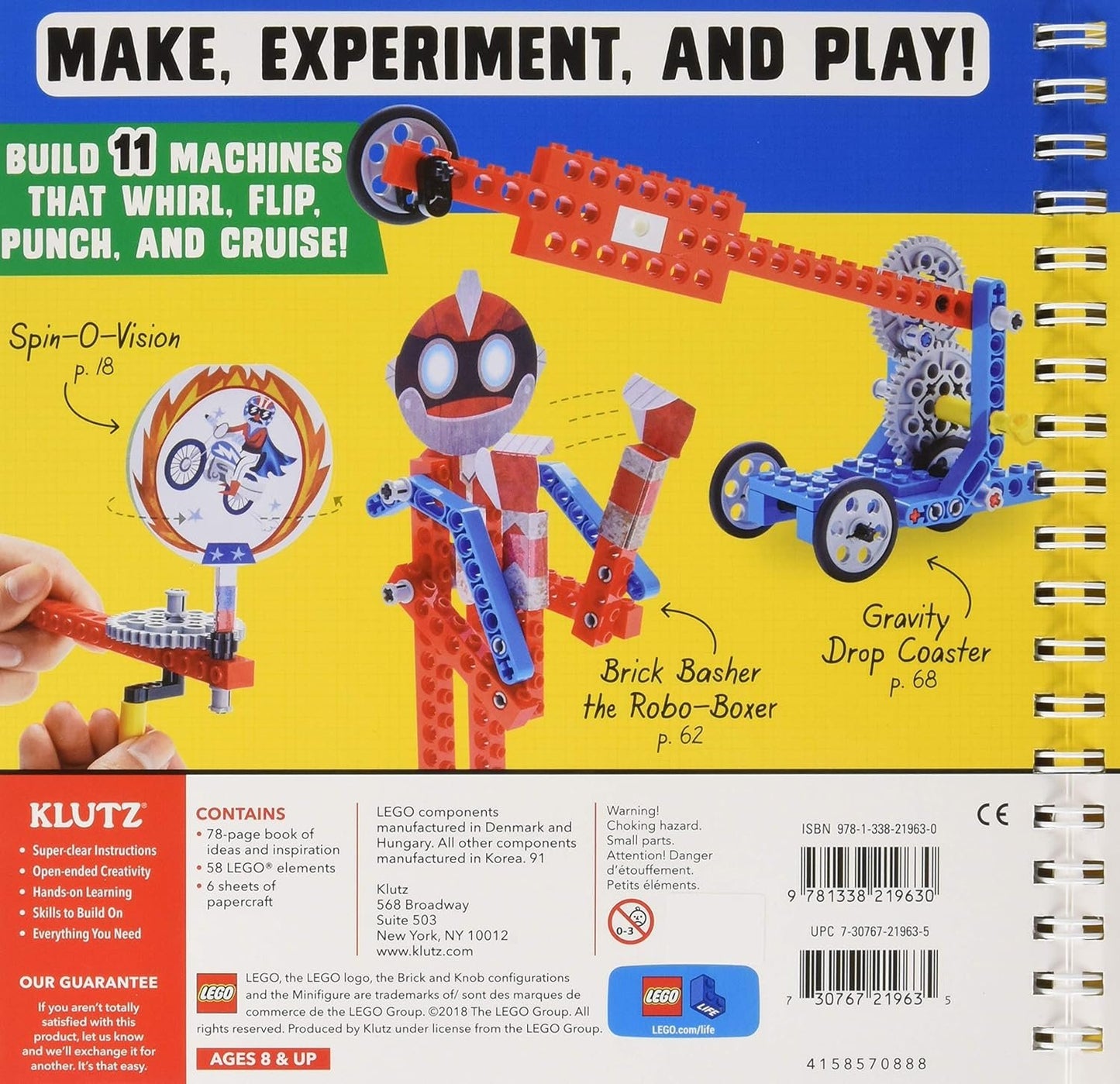 LEGO Gadgets (Klutz Science/STEM Activity Kit) 10.25" Length x 0.75" Width x 10" Height
